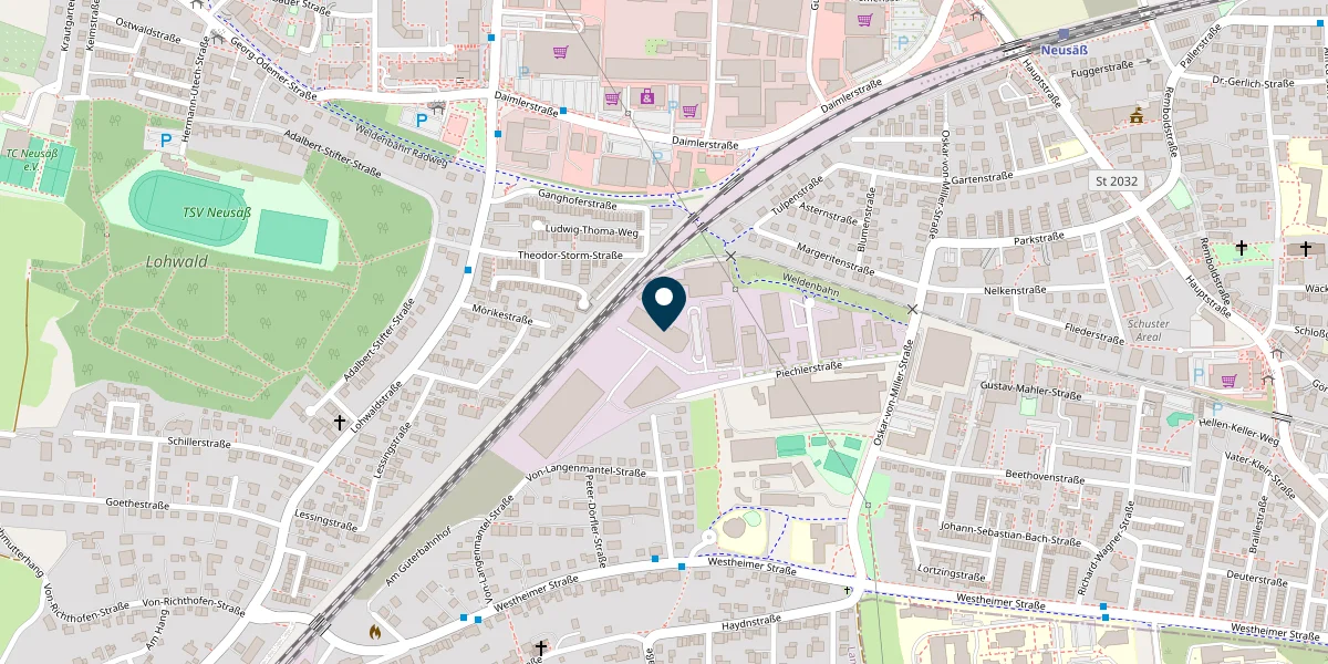Standort von Russ Immobilien auf OpenStreetMap - Piechlerstraße 18b, 86356 Neusäß